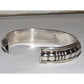Navajo Sterling Silver Cuff Bracelet Thomas Charley Native