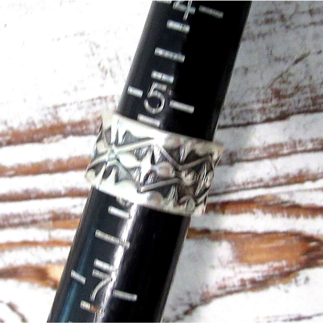 Navajo Sunshine Reeves Band Ring Size 6 Sterling Silver 