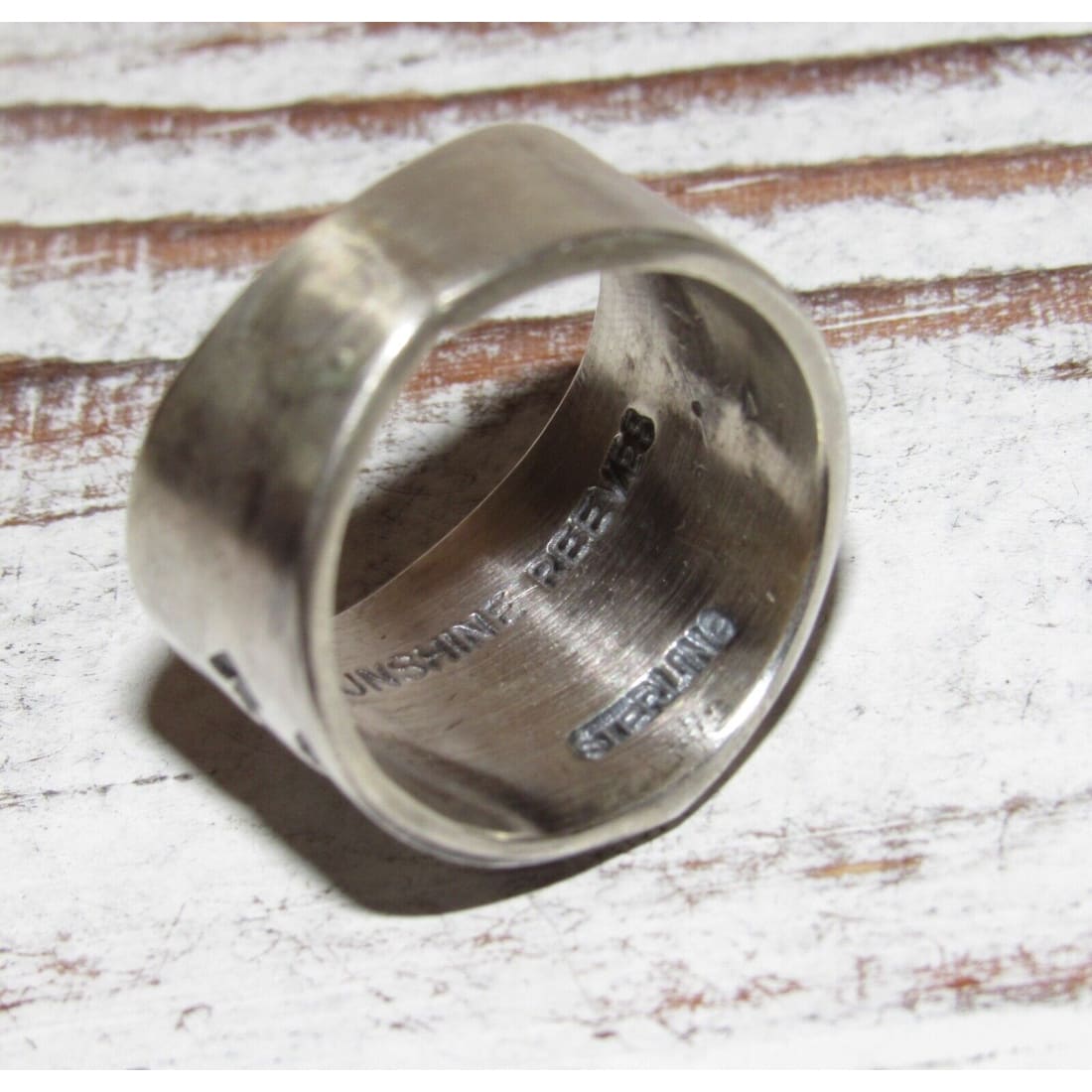 Navajo Sunshine Reeves Star & Arrows Ring Size 8.5 Sterling 