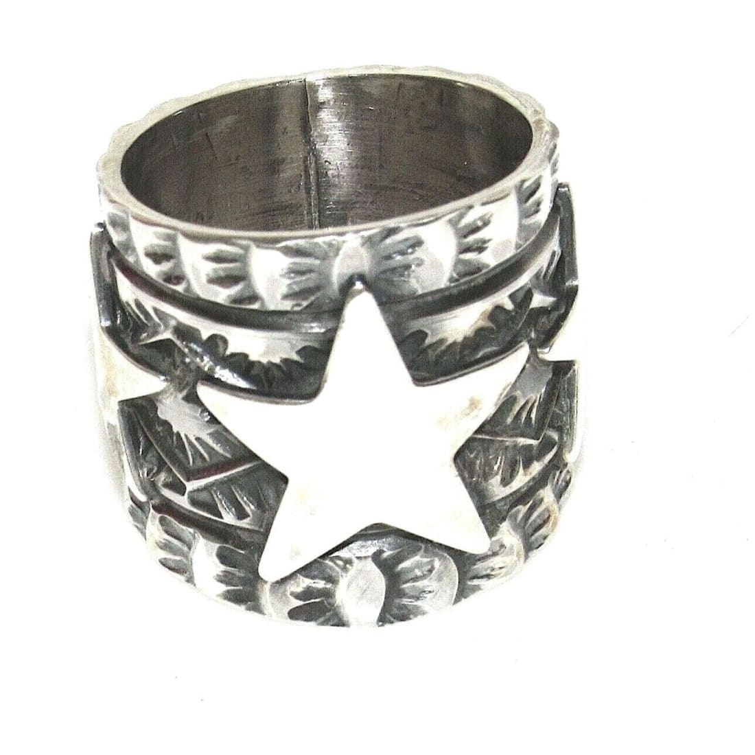 Navajo Sunshine Reeves Star Ring Size 7 Sterling Silver 
