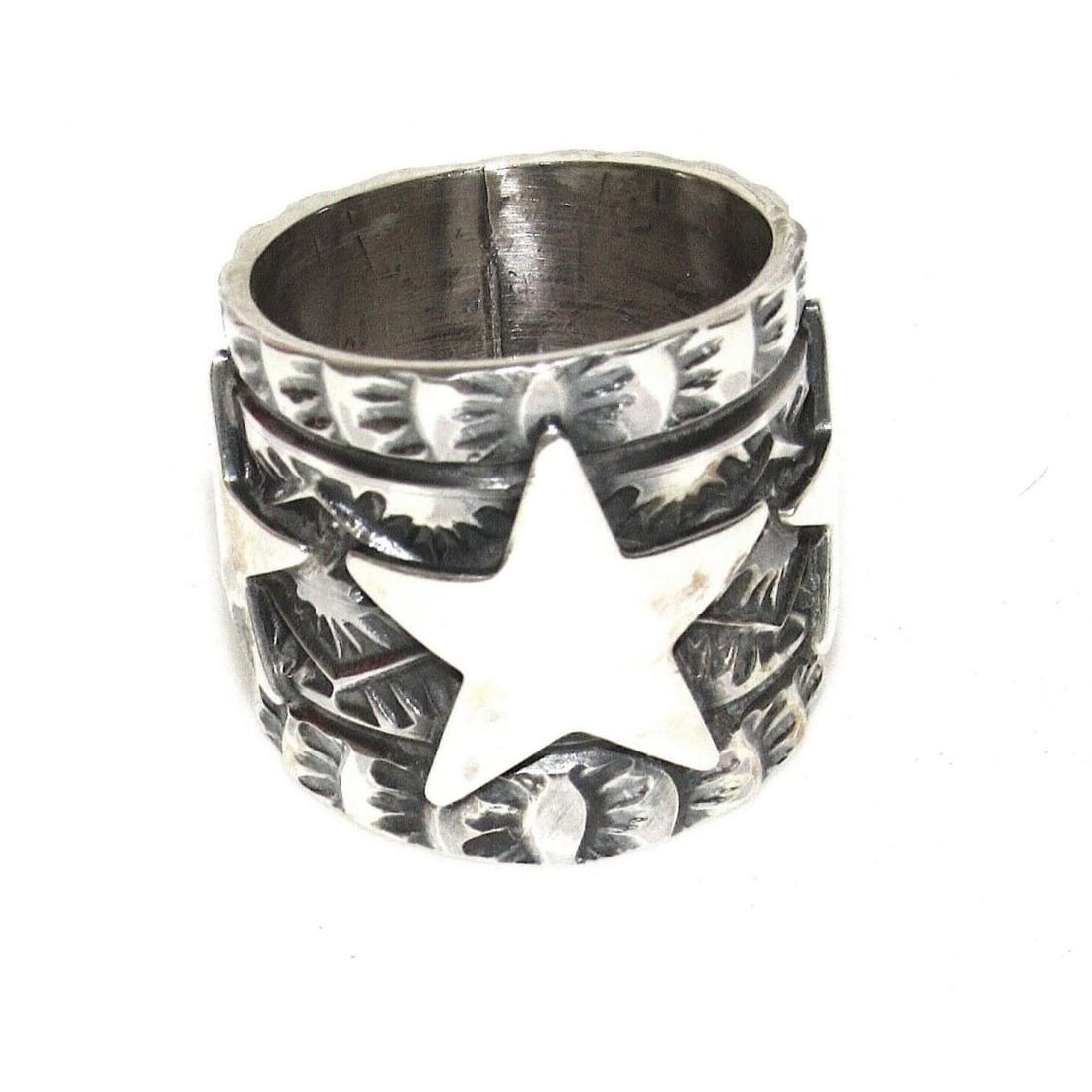Navajo Sunshine Reeves Star Ring Size 7 Sterling Silver 