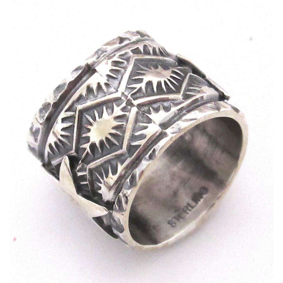 Navajo Sunshine Reeves Star Ring Size 7 Sterling Silver 