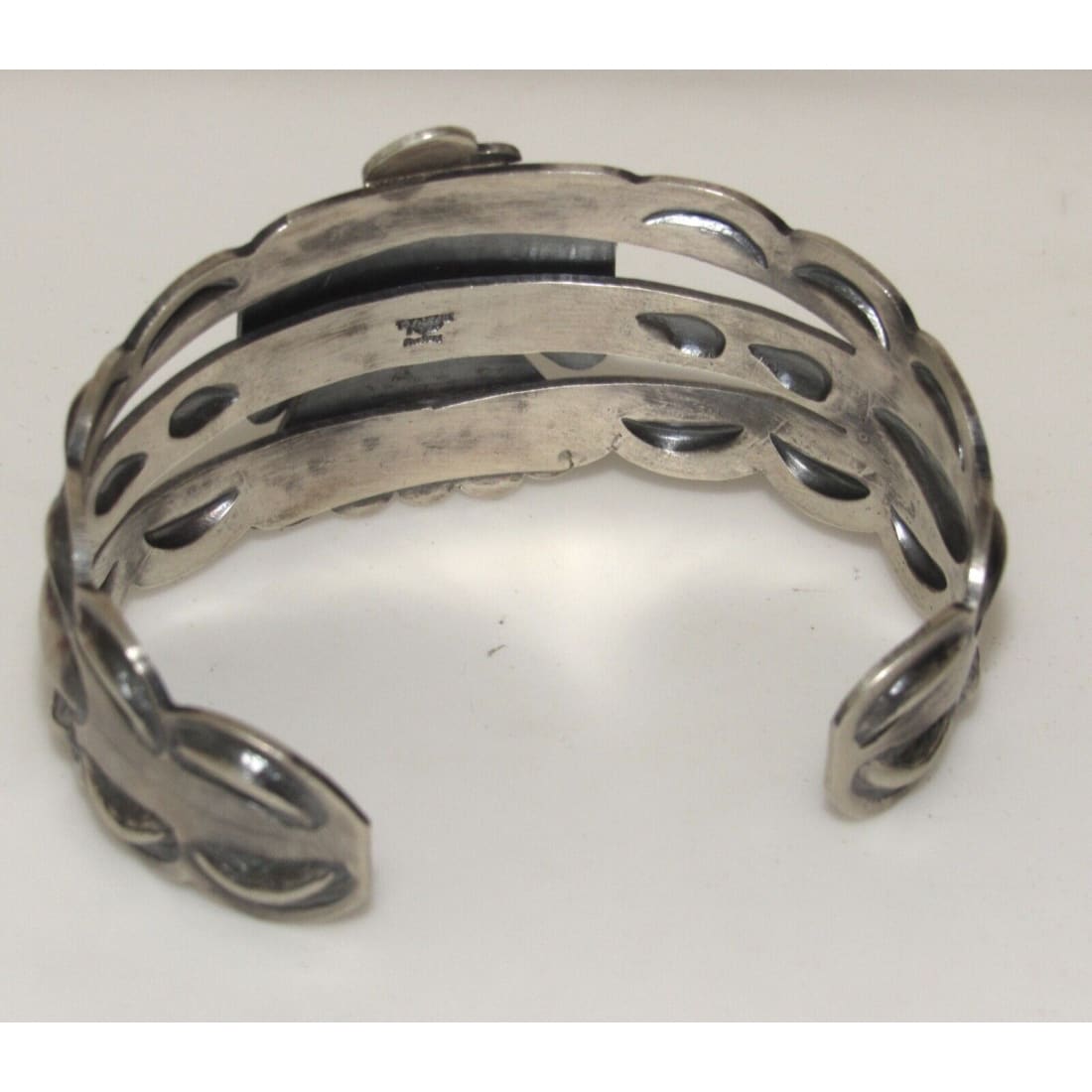 Navajo Thunderbird Cuff Bracelet Sterling Silver Kingman 
