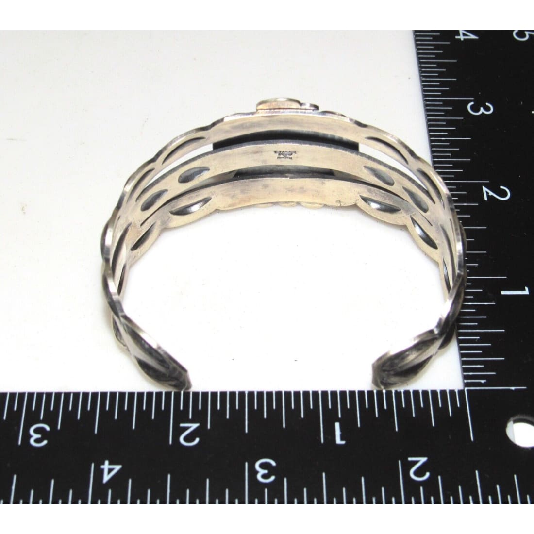 Navajo Thunderbird Cuff Bracelet Sterling Silver Kingman 