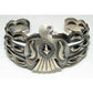 Navajo Thunderbird Cuff Bracelet Sterling Silver Native 