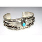 Navajo Thunderbird Cuff Bracelet Sterling Sleeping Beauty 