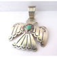 Navajo Thunderbird Pendant Sterling Silver Royston Turquoise