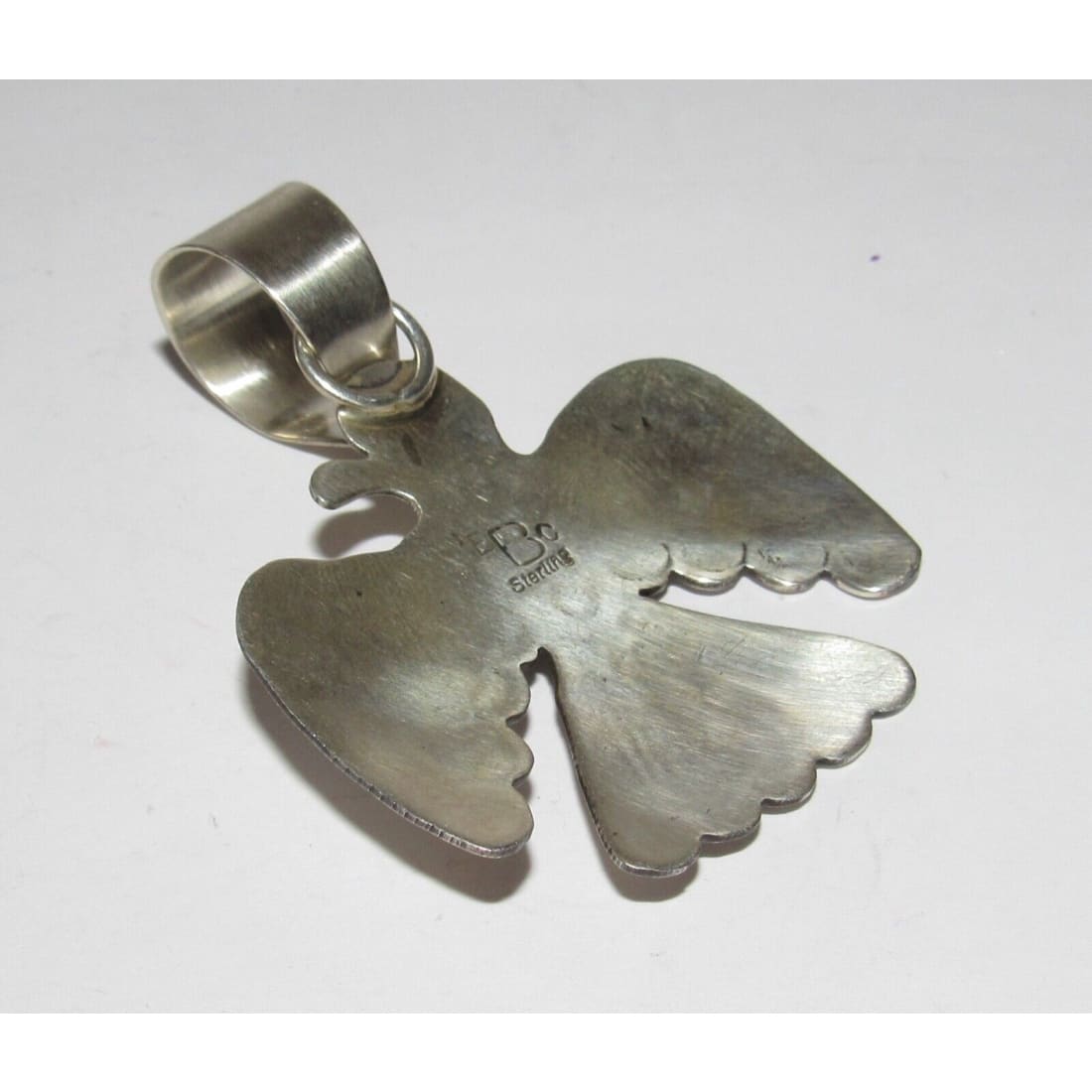 Navajo Thunderbird Pendant Sterling Silver Royston Turquoise