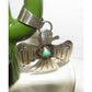 Navajo Thunderbird Pendant Sterling Silver Royston Turquoise