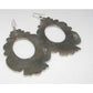 Navajo Tommy Singer Earrings Sterling Silver Turquoise Concho Earrings Signed Native American