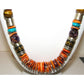 Navajo Tommy Singer Orange Spiny Heishi Necklace Sterling 