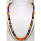 Navajo Tommy Singer Orange Spiny Heishi Necklace Sterling 