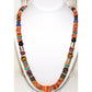 Navajo Tommy Singer Orange Spiny Heishi Necklace Sterling 