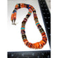 Navajo Tommy Singer Orange Spiny Heishi Necklace Sterling 