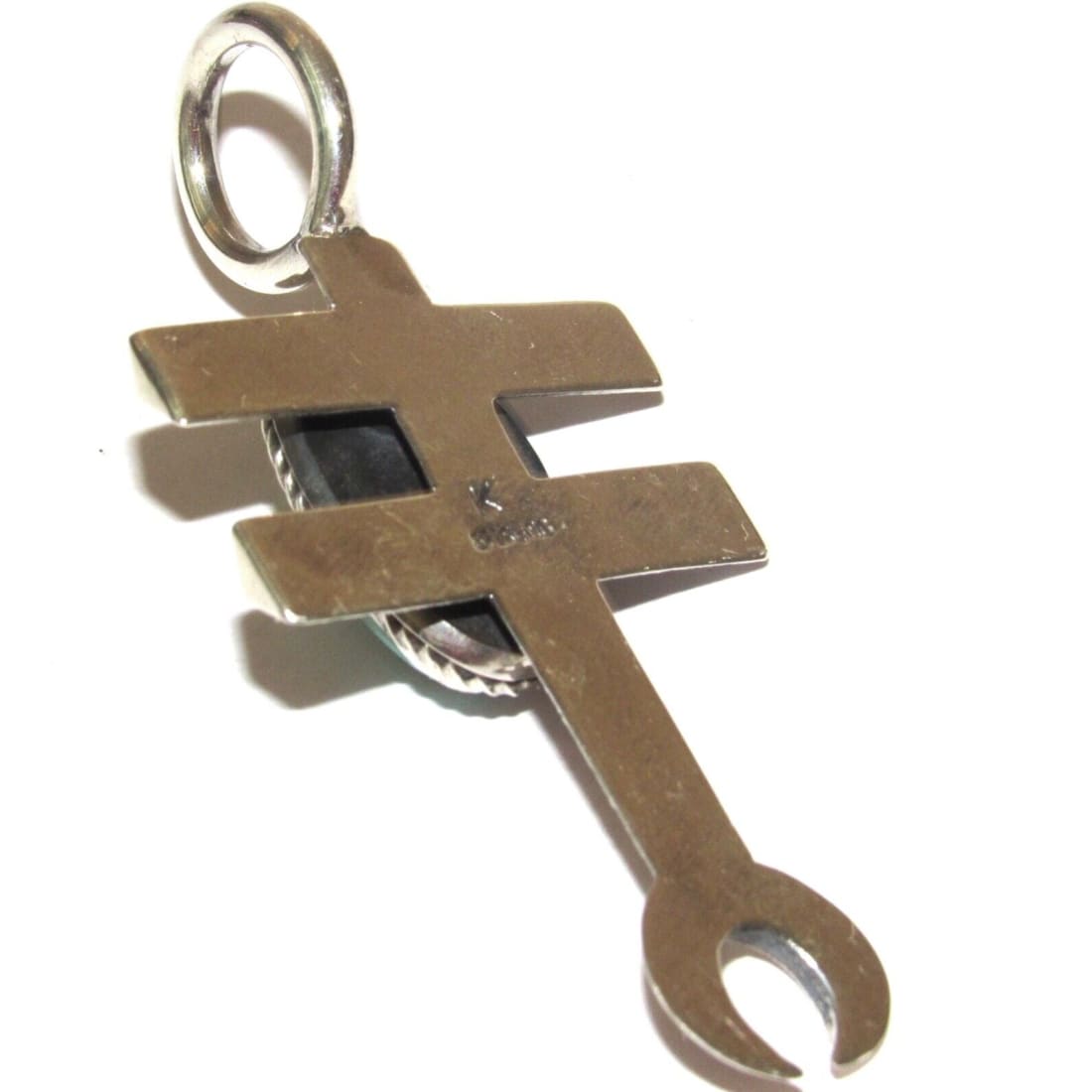 Navajo Tufa Cast Dragonfly Cross Pendant Naja Dry Creek