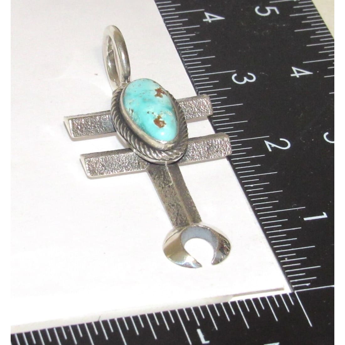 Navajo Tufa Cast Dragonfly Cross Pendant Naja Dry Creek