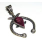 Navajo Tufa Cast Sterling Silver Purple Spiny Naja Pendant Kevin Billah Navajo Pendant
