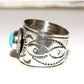 Navajo Turquoise Band Ingot Ring Size 9 Sterling Silver