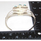Navajo Turquoise Cactus Bracelet Sterling Silver Native 