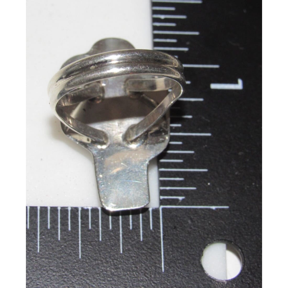 Navajo Turquoise Cactus Ring Size 9 Sterling Silver Native 