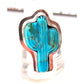 Navajo Turquoise Cactus Ring Size 9 Sterling Silver Native 