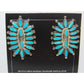 Navajo Turquoise Cluster Post Earrings Sterling Silver
