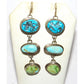 Navajo Turquoise Dangle Earrings Kingman Royston Sonoran