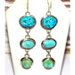 Navajo Turquoise Dangle Earrings Kingman Royston Sonoran