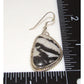 Navajo White Buffalo Earrings Sterling Silver Dangles M. 