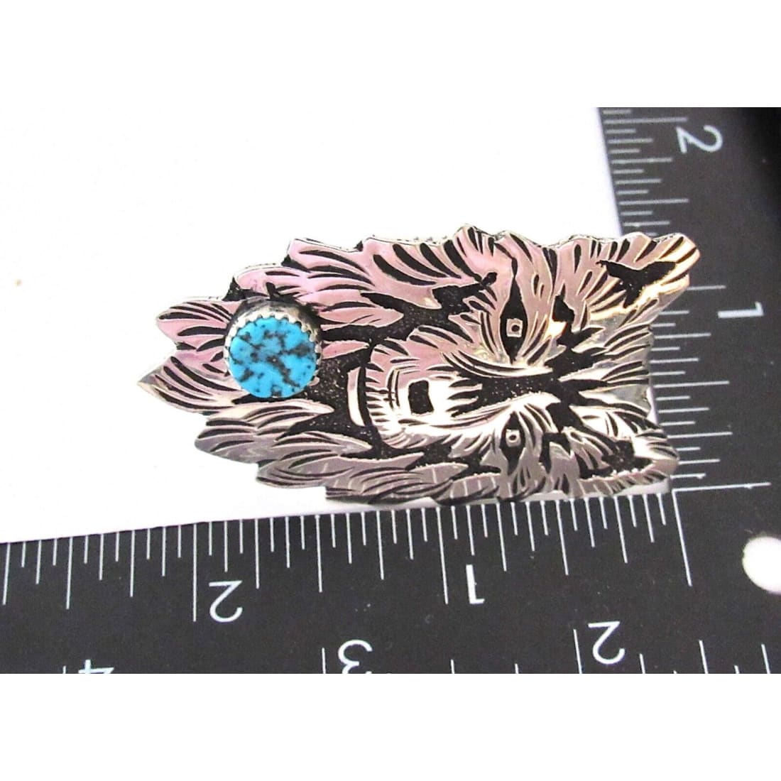 Navajo Wolf Adjustable Ring Richard Singer Sterling Silver