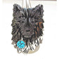 Navajo Wolf Adjustable Ring Richard Singer Sterling Silver