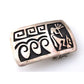 Old Pawn Hopi Sterling Silver Small Belt Buckle WALLIE 