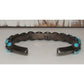 Old Pawn Navajo Carinated Cuff Bracelet Cerrillos Turquoise 