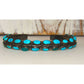 Old Pawn Navajo Carinated Cuff Bracelet Cerrillos Turquoise 