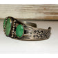 Old Pawn Navajo Cerrillos Turquoise Cuff Bracelet Ingot 