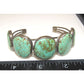 Old Pawn Navajo Cerrillos Turquoise Cuff Bracelet Sterling 