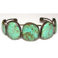 Old Pawn Navajo Cerrillos Turquoise Cuff Bracelet Sterling 