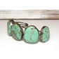 Old Pawn Navajo Cerrillos Turquoise Cuff Bracelet Sterling 