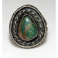 Old Pawn Navajo Cerrillos Turquoise Ring Size 7 Sterling Silver Native American