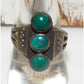 Old Pawn Navajo Cerrillos Turquoise Ring Size 9 Ingot 