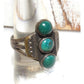 Old Pawn Navajo Cerrillos Turquoise Ring Size 9 Ingot 