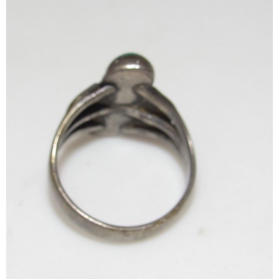 Old Pawn Navajo Cerrillos Turquoise Ring Size 9 Ingot 