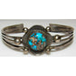 Old Pawn Navajo Cuff Bracelet Bisbee Turquoise Sterling Silver Native American Native American