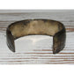 Old Pawn Navajo Cuff Bracelet Mediterranean Coral Sterling Silver Shadowbox Old Pawn