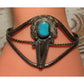 Old Pawn Navajo Cuff Bracelet Sterling Silver Turquoise Cuff