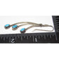 Old Pawn Navajo Dangle Earrings Kingman Turquoise Sterling 