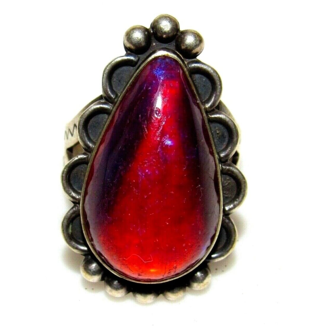Old Pawn Navajo Dragon Breath Ring Size 6.5 Sterling Silver Fred Harvey Era Old Pawn