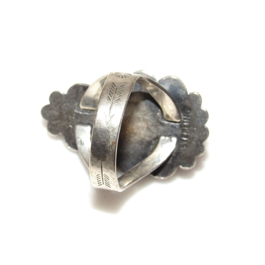 Old Pawn Navajo Dragon Breath Ring Size 6.5 Sterling Silver Fred Harvey Era Old Pawn