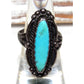 Old Pawn Navajo Fred Harvey Era Turquoise Ring Size 7 