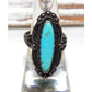 Old Pawn Navajo Fred Harvey Era Turquoise Ring Size 7 